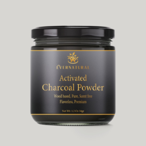 EVERNATURAL Activated Charcoal Powder - Pure Wood-Based Carbon - 1.2 OZ (34g)
