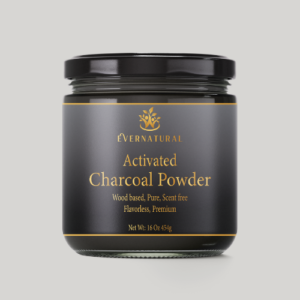 EVERNATURAL Activated Charcoal Powder - Pure Wood-Based Carbon - 16 OZ (454g)
